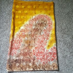 Beautiful floral Mustard Yellow Saree !